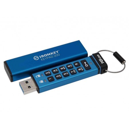 Kingston IronKey Keypad 16GB USB 3.2 Stick Μπλε