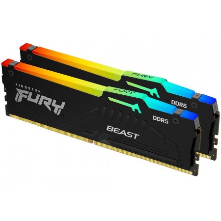 Kingston FURY Beast DDR5 με Module 1x128GB και Ταχύτητα 5600 για Desktop KF556C40BBAK2-128