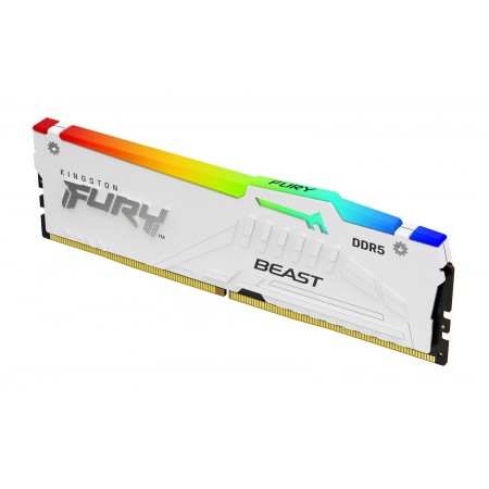 Kingston Fury Beast RGB DDR5 με Module 1x32GB και Ταχύτητα 6000 για Desktop KF560C36BWEA-32