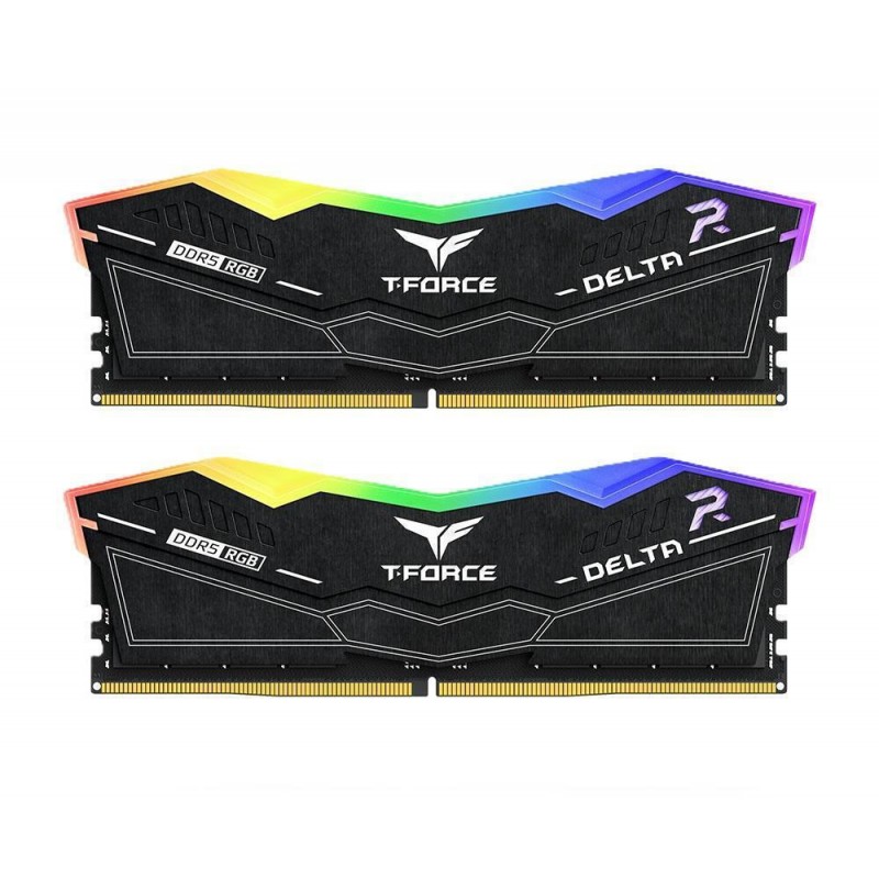 TeamGroup Delta RGB DDR5 32GB RAM με 2x16GB Modules και Ταχύτητα 6400 για Desktop FF3D532G6400HC32ADC01