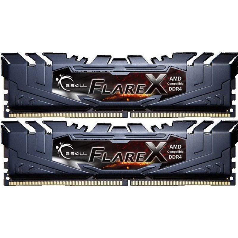 G.Skill Flare X DDR4 32GB RAM με 2x16GB Modules και Ταχύτητα 3200 για Desktop F4-3200C16D-32GFX