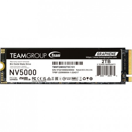 TeamGroup NV5000 SSD 2TB M.2 NVMe PCI Express 4.0 TM8FGM002T0C101