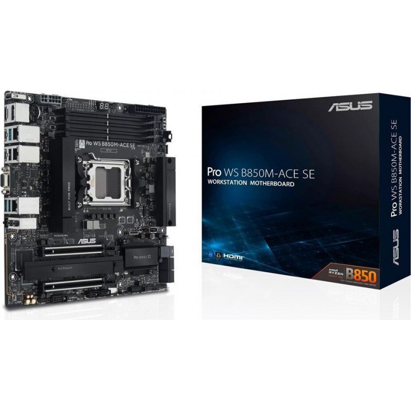 Asus Pro Ws B850M-Ace Se Motherboard ATX με AMD AM5 Socket 90MB1MN0-M0EAY0