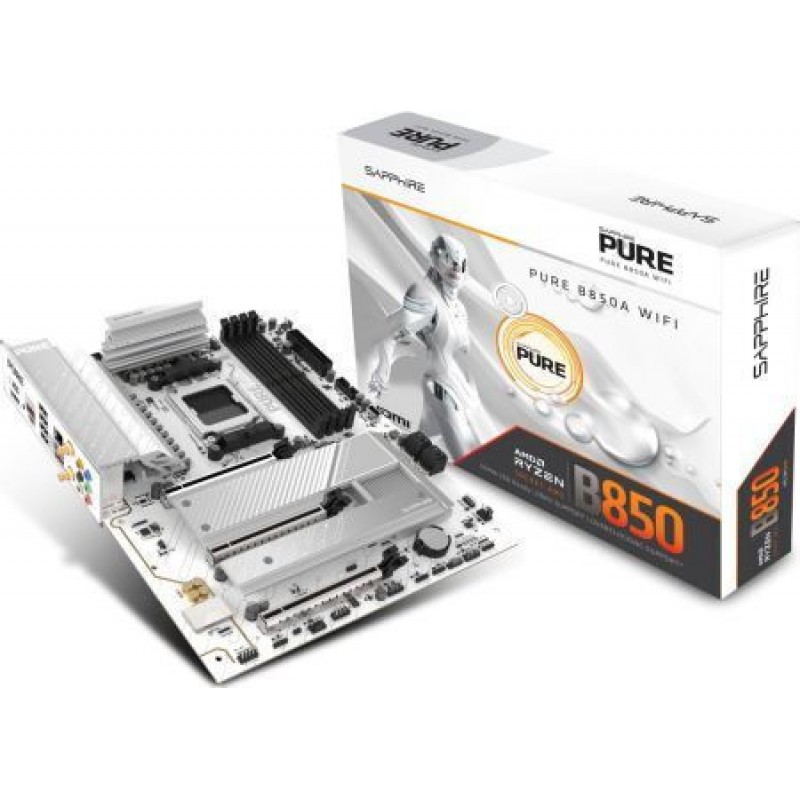 Sapphire PURE B850A WIFI7 Motherboard ATX με AMD AM5 Socket 52123-11-40G