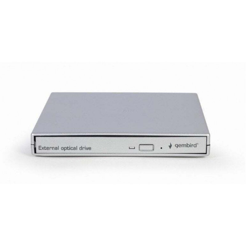 Gembird Εξωτερικός Οδηγός Εγγραφής/Ανάγνωσης CD/DVD/CD για Desktop / Laptop Ασημί DVD-USB-021-SV