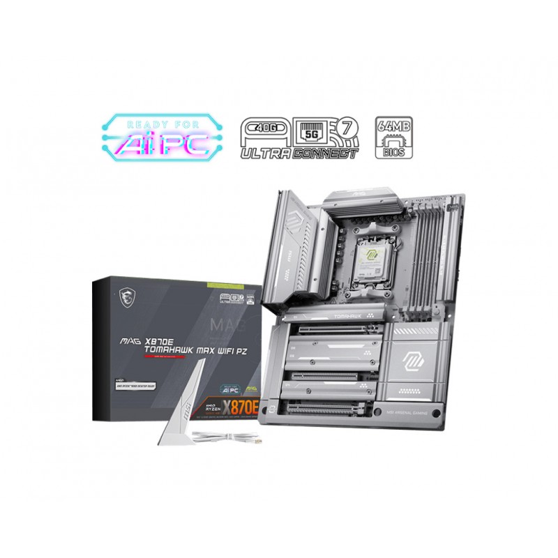 MSI MAG X870E TOMAHAWK MAX WIFI PZ Motherboard ATX με AMD AM5 Socket 7E84-002R