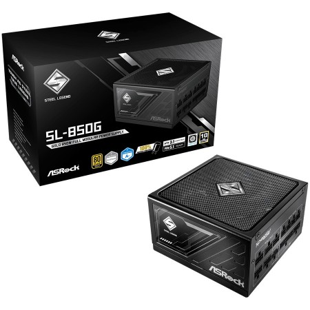 ASRock Steel Legend SL-850G 850W Γκρι Τροφοδοτικό Υπολογιστή Full Modular 80 Plus Gold