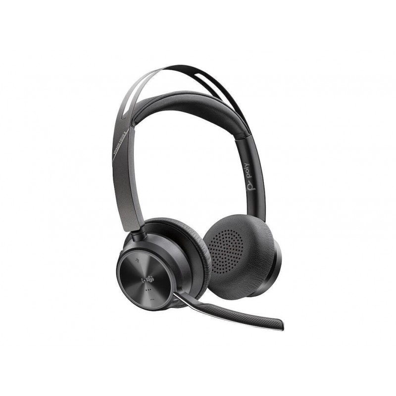 HP POLY VF2 -M Ασύρματα Over Ear Multimedia Ακουστικά με μικρόφωνο και σύνδεση Bluetooth / USB-C