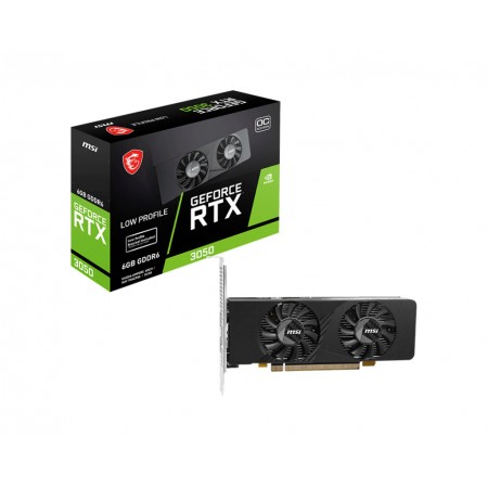 MSI GeForce RTX 3050 6GB GDDR6 LP E 6G OC Κάρτα Γραφικών