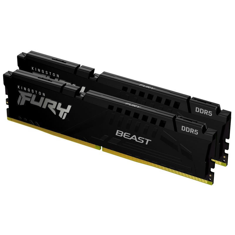 Kingston FURY Beast DDR5 16GB RAM με 2x8GB Modules και Ταχύτητα 6000 για Desktop KF560C30BBEK2-16