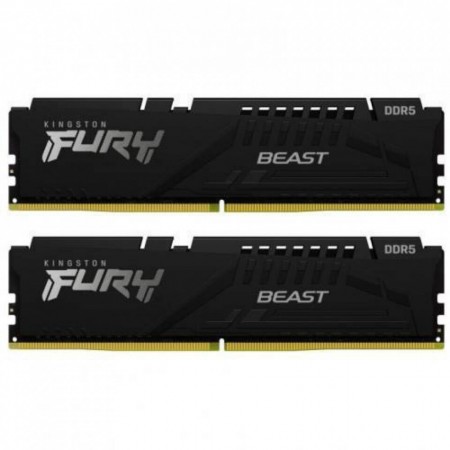 Kingston Fury Beast DDR5 16GB RAM με 2x8GB Modules και Ταχύτητα 5600 για Desktop KF556C40BBK2/16