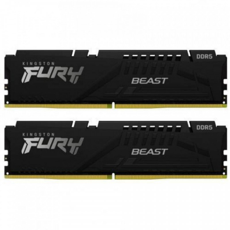 Kingston Fury Beast DDR5 16GB RAM με 2x8GB Modules και Ταχύτητα 5600 για Desktop KF556C40BBK2/16
