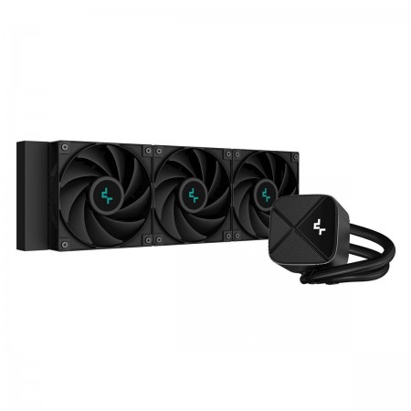 Deepcool LS720 Zero Dark Υδρόψυξη Επεξεργαστή Τριπλού Ανεμιστήρα 120mm για Socket AM4/AM5/1700/1200/115x