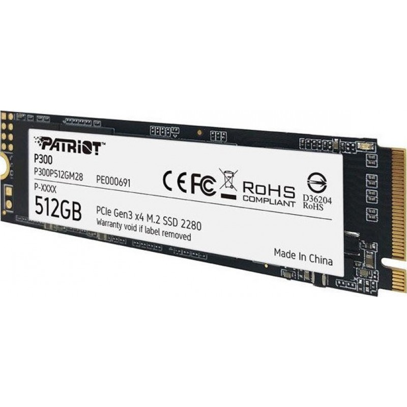 Patriot P300 SSD 512GB M.2 NVMe PCI Express 3.0 P300P512GM28