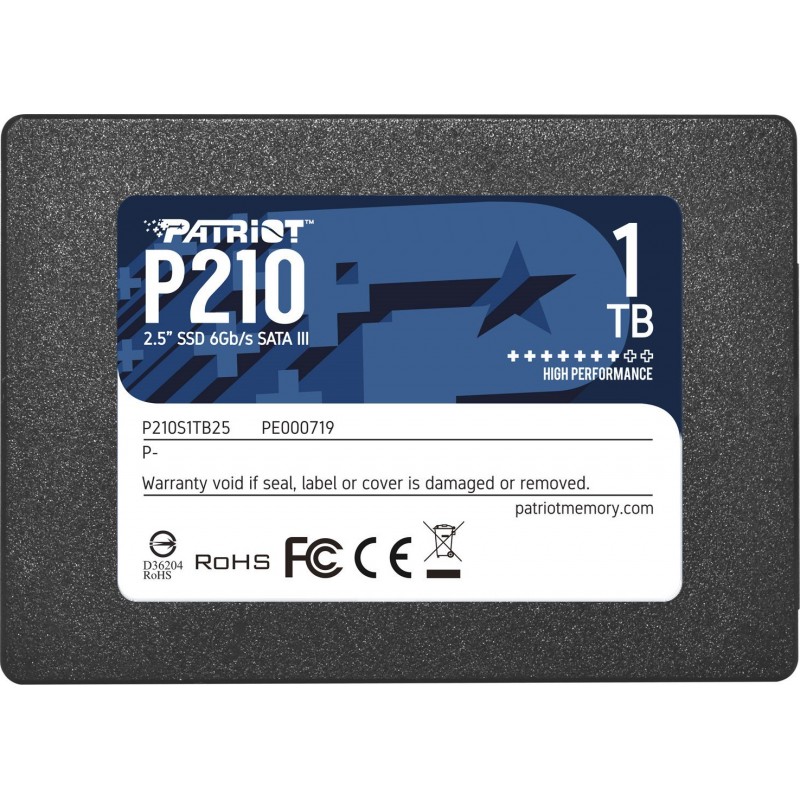 Patriot P210 SSD 1TB 2.5'' SATA III P210S1TB25