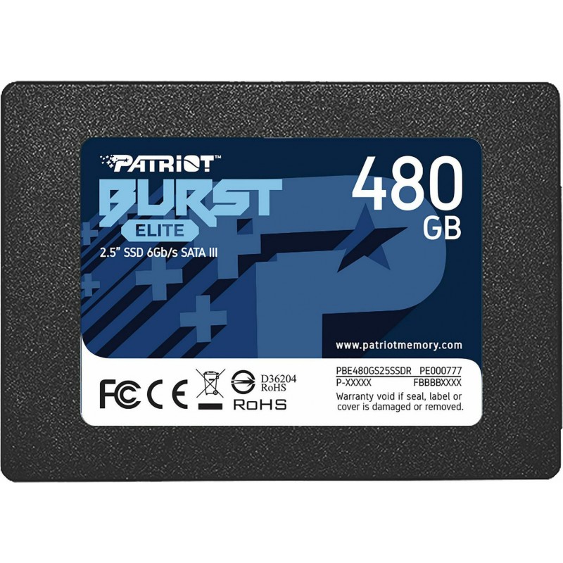 Patriot Burst Elite SSD 480GB 2.5'' SATA III PBE480GS25SSDR