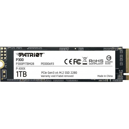 Patriot P300 SSD 1TB M.2 NVMe PCI Express 3.0 P300P1TBM28