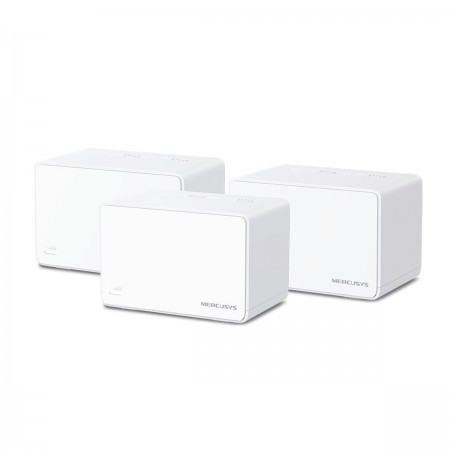 Mercusys Halo H80X v1 WiFi Mesh Network Access Point Wi‑Fi 6 Dual Band (2.4 & 5GHz) σε Τριπλό Kit