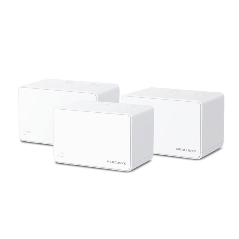 Mercusys Halo H80X v1 WiFi Mesh Network Access Point Wi‑Fi 6 Dual Band (2.4 & 5GHz) σε Τριπλό Kit