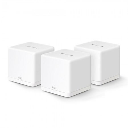 Mercusys Halo H60X WiFi Mesh Network Access Point Wi‑Fi 6 Dual Band (2.4 & 5GHz) σε Τριπλό Kit Λευκό