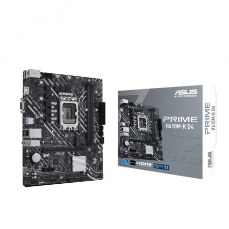 Asus Prime H610M-K D4 Motherboard Micro ATX με Intel 1700 Socket 90MB1A10-M0EAY0