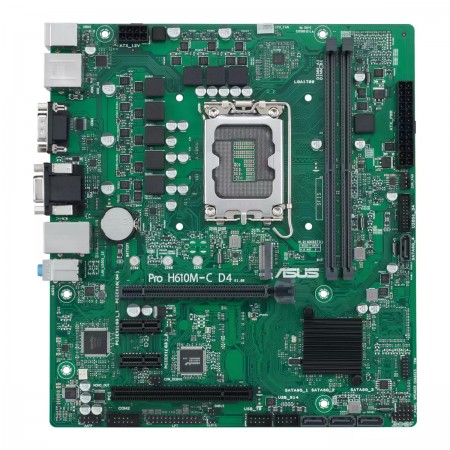 Asus Pro H610M-C D4-CSM Motherboard Micro ATX με Intel 1700 Socket 90MB1A30-M0EAYC