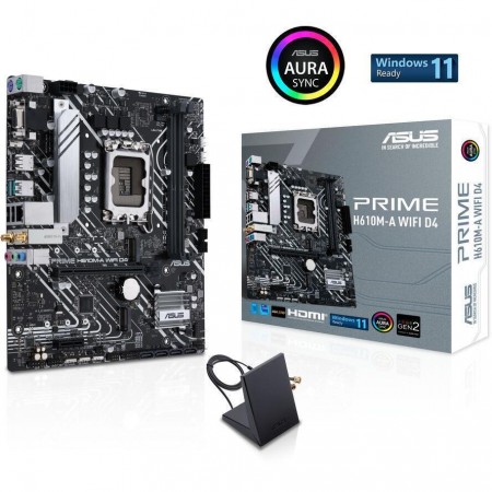 Asus Prime H610M-A WIFI D4 Motherboard Micro ATX με Intel 1700 Socket 90MB1C80-M0EAY0