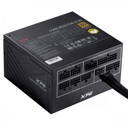 Adata Core Reactor II VE 750W Μαύρο Τροφοδοτικό Υπολογιστή Full Modular 80 Plus Gold