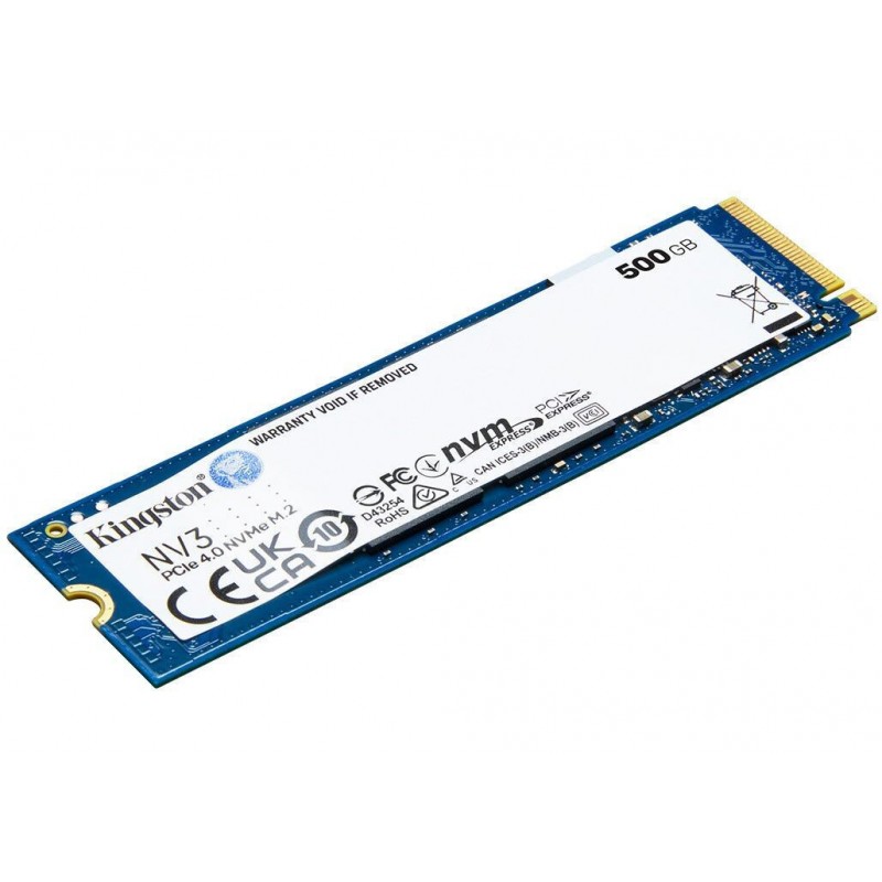 Kingston Nv3 SSD 500GB M.2 NVMe PCI Express 4.0 SNV3S/500G
