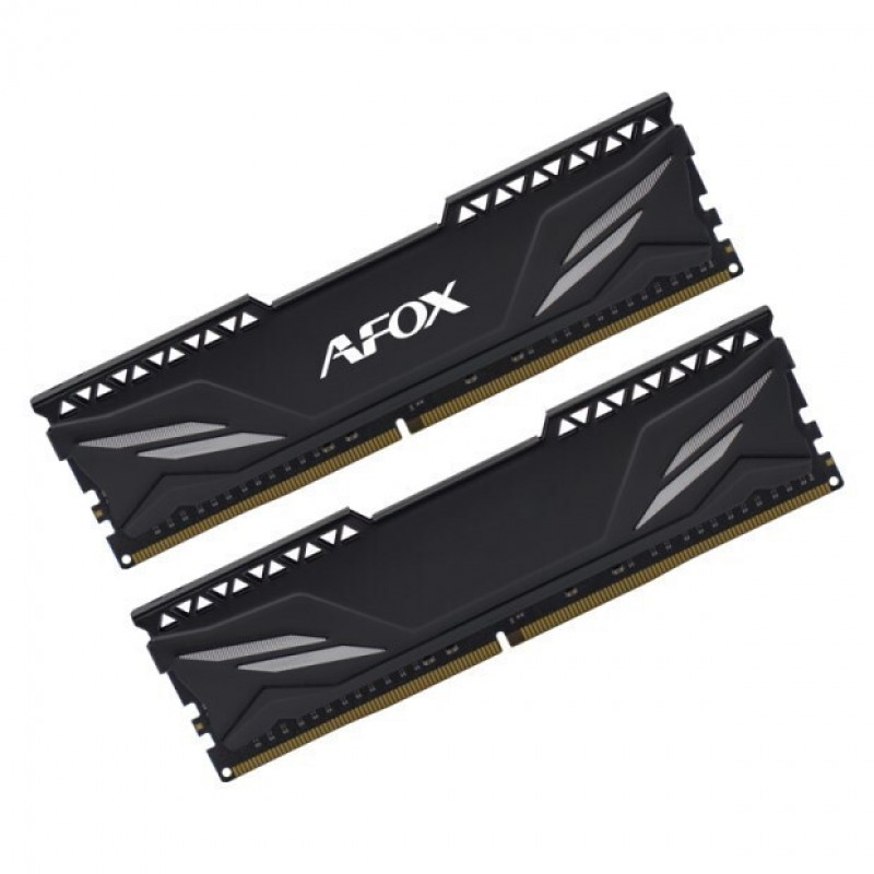 Afox Black Heatsink DDR4 32GB RAM με 2x16GB Modules και Ταχύτητα 3200 για Desktop AFLD432PH1CADB