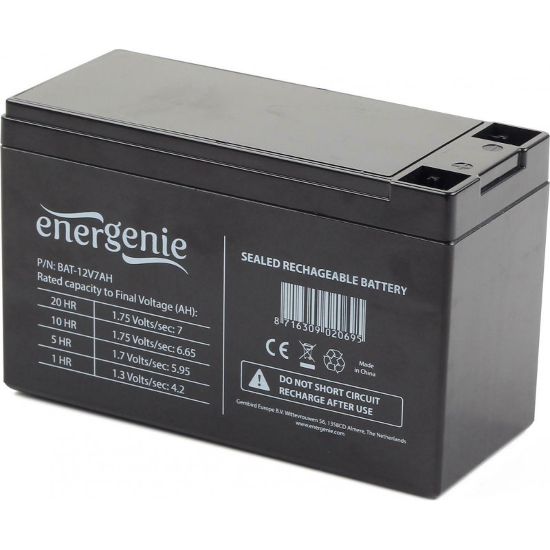 Energenie Μπαταρία UPS BAT-12V7AH με Χωρητικότητα 7Ah και Τάση 12V