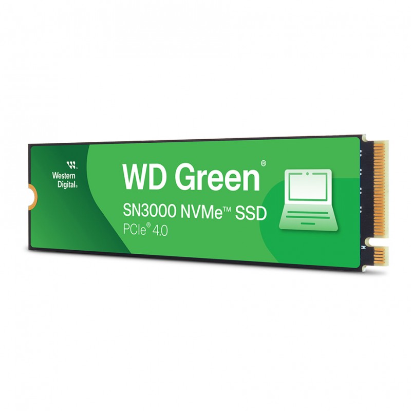 Western Digital Green SN3000 SSD 500GB M.2 NVMe PCI Express 4.0 Bulk WDS500G4G0E-00CPS0