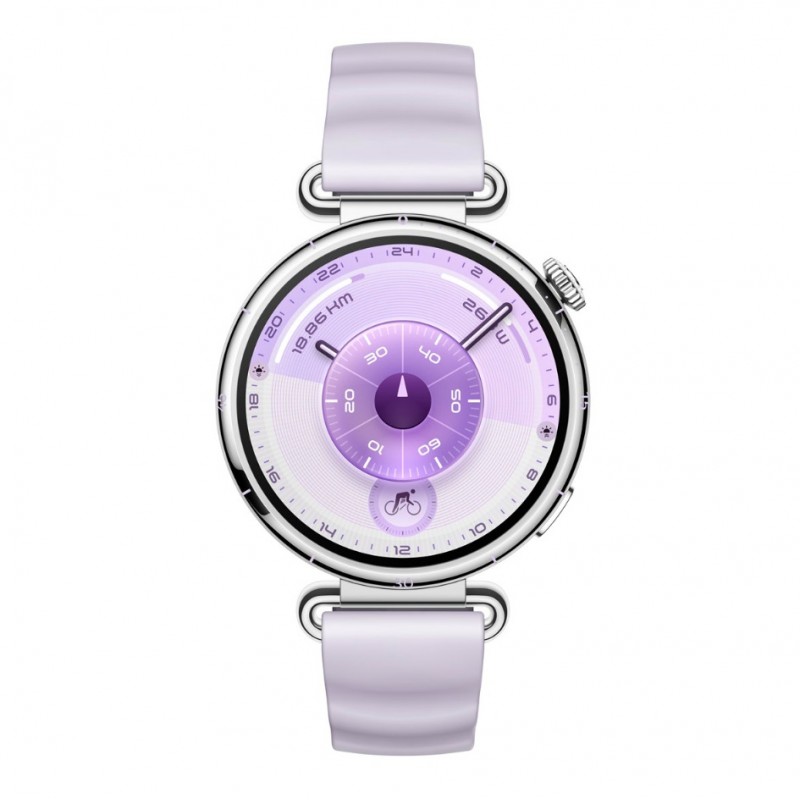 Huawei Watch GT 6 Stainless Steel 41mm Αδιάβροχο με Παλμογράφο (Μωβ)