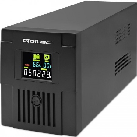 Qoltec FR UPS Line-Interactive 1500VA 900W με 4 Πρίζες