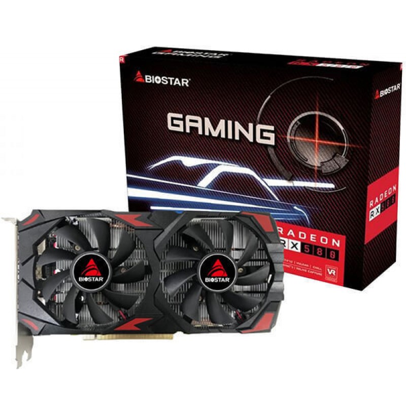 Biostar Radeon RX 580 8GB GDDR5 Gaming 2048sp Κάρτα Γραφικών VA5815RQ82