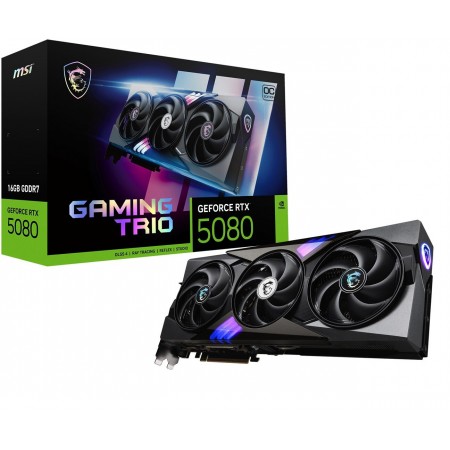 MSI GeForce RTX 5080 16GB GDDR7 Gaming Trio OC Κάρτα Γραφικών