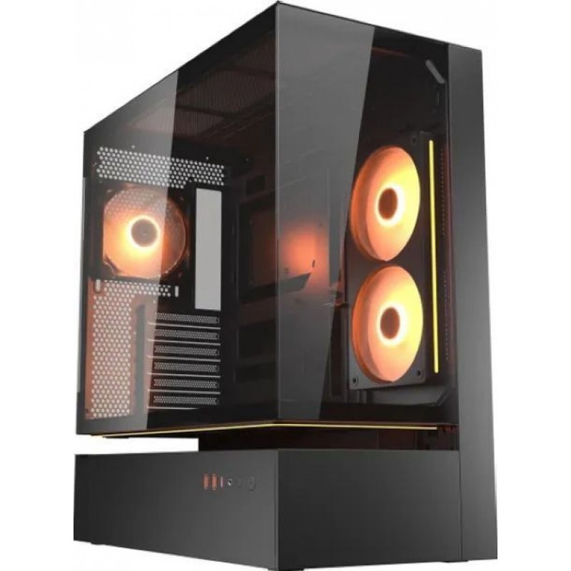 Cougar CFV235 Gaming Midi Tower Κουτί Υπολογιστή με Πλαϊνό Παράθυρο και RGB Φωτισμό Μαύρο