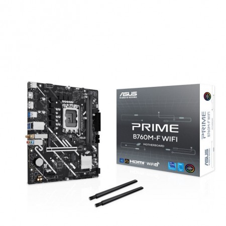 Asus Prime B760M-F WIFI Motherboard Micro ATX με Intel 1700 Socket 90MB1N00-M0EAY0