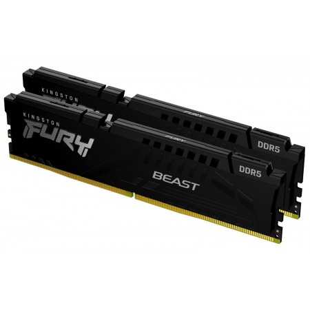 Kingston Fury Beast DDR5 16GB RAM με 2x8GB Modules και Ταχύτητα 6000 για Desktop KF560C36BBEK2-16