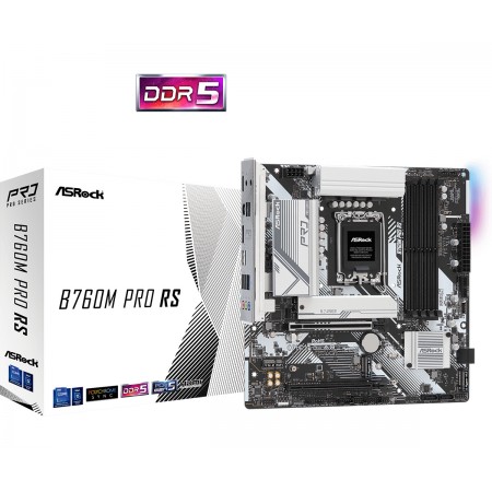 ASRock B760M Pro RS Motherboard Micro ATX με Intel 1700 Socket