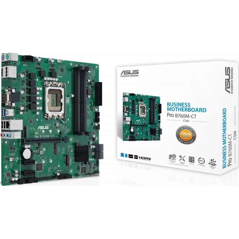 Asus Pro B760M-CT-CSM Motherboard Micro ATX με Intel 1700 Socket