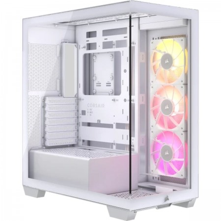 Corsair iCUE LINK 3500X Gaming Midi Tower Κουτί Υπολογιστή με Πλαϊνό Παράθυρο και RGB Φωτισμό Λευκό