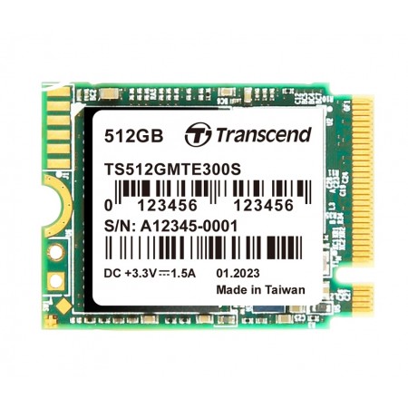 Transcend SSD 512GB M.2 NVMe PCI Express 3.0 TS512GMTE300S