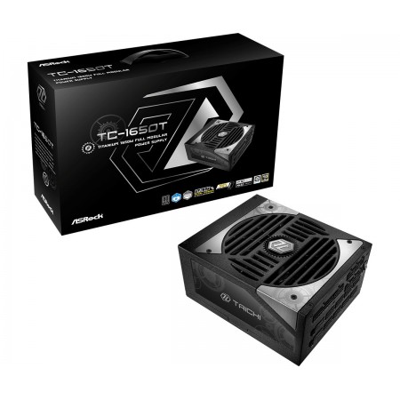 ASRock Taichi TC-1650T 1650W Μαύρο Τροφοδοτικό Υπολογιστή Full Modular 80 Plus Titanium