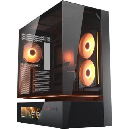 Cougar CFV235 Vision Gaming Midi Tower Κουτί Υπολογιστή με Πλαϊνό Παράθυρο και RGB Φωτισμό Μαύρο