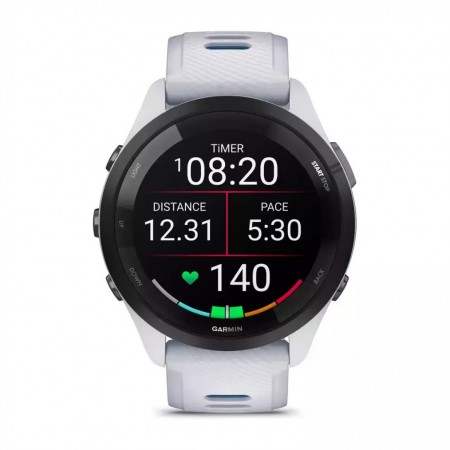 Garmin Forerunner 265 46mm Αδιάβροχο Smartwatch με Παλμογράφο (Whitestone/Tidal Blue)