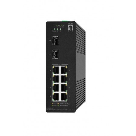 Level One IGS-2110P Unmanaged L2 PoE+ Switch με 8 Θύρες Gigabit (1Gbps) Ethernet και 2 SFP Θύρες