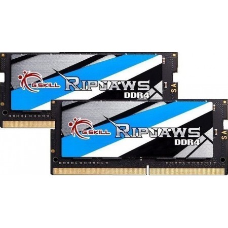 G.Skill Ripjaws DDR4 16GB RAM με 2x8GB Modules και Ταχύτητα 2400 για Laptop F4-2400C16D-16GRS