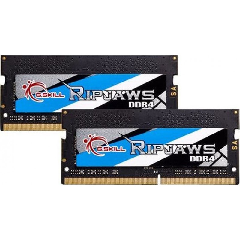 G.Skill Ripjaws DDR4 16GB RAM με 2x8GB Modules και Ταχύτητα 2666 για Laptop F4-2666C19D-16GRS