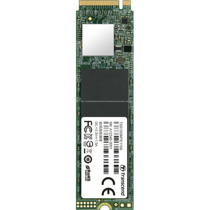 Transcend 110S SSD 512GB M.2 NVMe PCI Express 3.0 TS512GMTE110S